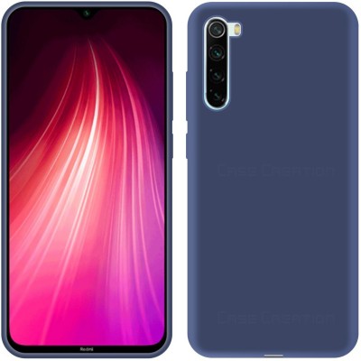 CASE CREATION Back Cover for Xiaomi Redmi Note 8 (2019) Luxurious OG Series Slim Silicone Case(Blue, Dual Protection, Silicon, Pack of: 1)