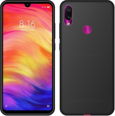 CASE CREATION Back Cover for Redmi Note 7S (2019)(Black, Dual Protection, Silicon, Pack of: 1)