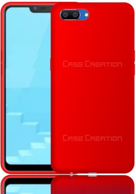CASE CREATION Back Cover for Realme C1(Red, Shock Proof, Silicon, Pack of: 1)