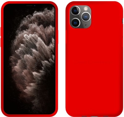 CASE CREATION Back Cover for Apple iPhone 11 Pro Max 2019 Solid Colorful Premium Feel Matte Finish(Red, Shock Proof, Silicon, Pack of: 1)