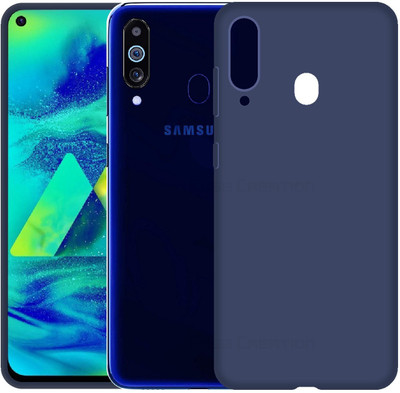 CASE CREATION Back Cover for Samsung A60 2019 Solid Colorful Premium Feel Matte Finish(Blue, Grip Case, Pack of: 1)