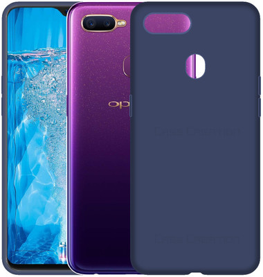 CASE CREATION Back Cover for OPPO F9 Pro(Blue, Grip Case, Pack of: 1)