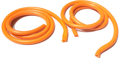 nawani 2 Pic Outdoor Long Lasting Rubber Tube, Size - Round 1 cm and 36 inch Length Resistance Tube(Orange)