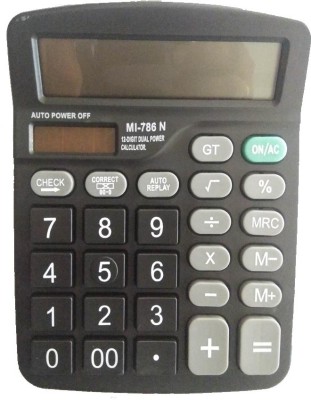 Amigo 12 Digit Large Screen Calculator Financial Accounting Clear inventory Office Home Stationery Basic  Calculator(12 Digit)