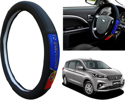 WolkomHome Steering Cover For Suzuki Ertiga(Black, Red, Blue, Leatherite)