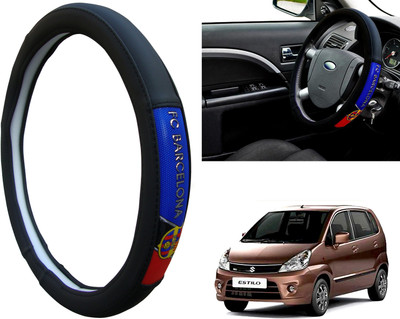 WolkomHome Steering Cover For Maruti Zen Estilo(Black, Red, Blue, Leatherite)
