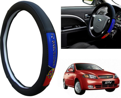 WolkomHome Steering Cover For Chevrolet Optra(Black, Red, Blue, Leatherite)