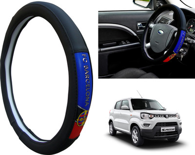 WolkomHome Steering Cover For Maruti Universal For Car(Black, Red, Blue, Leatherite)