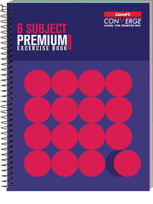 LUXOR 20702Exercise book 6Sub,300Pg,20.3cm*26.7cm Regular Notebook Ruled 300 Pages(Blue)