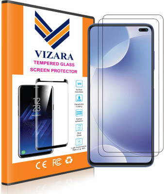 VIZARA Tempered Glass Guard for POCO X2(Pack of 2)