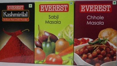 EVEREST Kashmirilal(100G)+Chole (100G)+Sabji Masala(100G)(3 x 100 g)