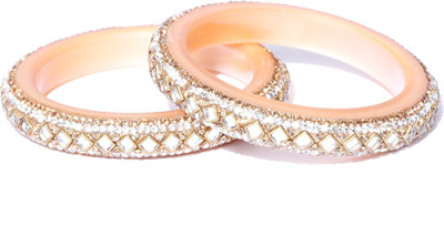 Priyaasi Plastic Cubic Zirconia Bangle Set(Pack of 2)