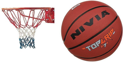 NIVIA Basketball Ring(7 Basketball Size With Net)