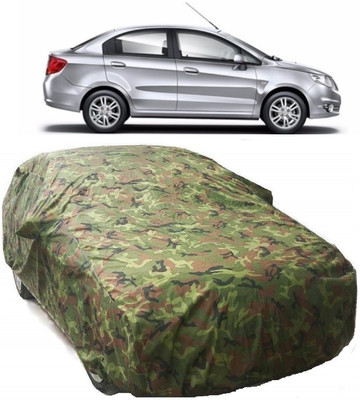 AutoKick Car Cover For Chevrolet Sail (With Mirror Pockets)(Multicolor)