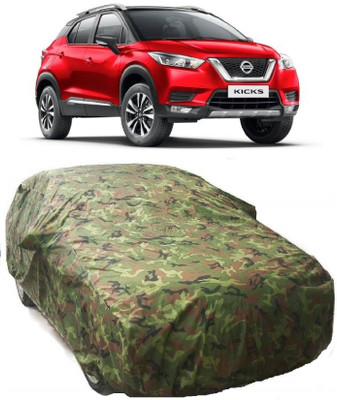 AutoKick Car Cover For Nissan Kicks (With Mirror Pockets)(Multicolor)