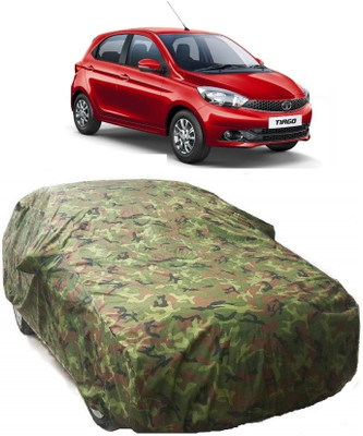 AutoKick Car Cover For Tata Tiago (With Mirror Pockets)(Multicolor)
