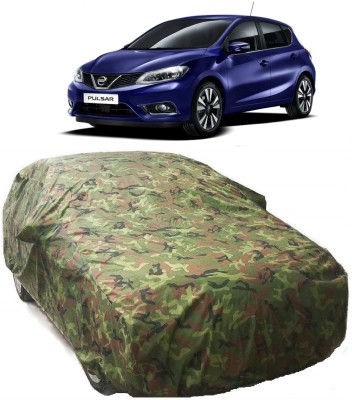 AutoKick Car Cover For Nissan Pulsar (With Mirror Pockets)(Multicolor)