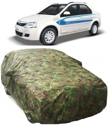 AutoKick Car Cover For Mahindra e-Verito (With Mirror Pockets)(Multicolor)