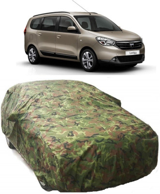 AutoKick Car Cover For Renault Lodgy (With Mirror Pockets)(Green)