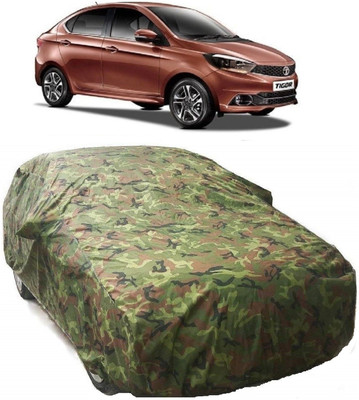 AutoKick Car Cover For Tata Tigor (With Mirror Pockets)(Multicolor)