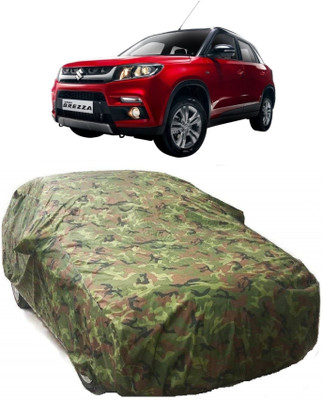 AutoKick Car Cover For Maruti Suzuki Vitara Brezza (With Mirror Pockets)(Green)