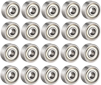 ZMB 624 zz ID-4mm x OD-13mm x Width-5mm Pack of 20 Pieces Miniature Ball Bearing Wheel Bearing