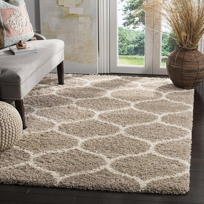 Acarpet Beige Polyester Carpet(3 ft,  X 5 ft, Rectangle)