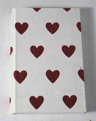 Camlon Exports Handmade A6 Notebook Unruled 96 Pages(White, Maroon)