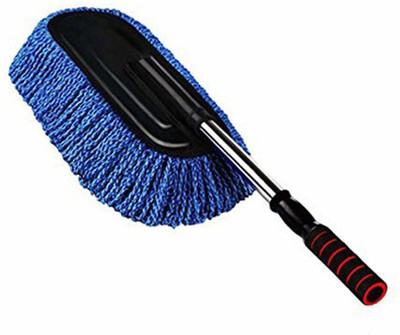 MEZIRE Car ABS Cleaning Duster Tool Large Microfiber Telescoping Flexible Mop (Multicolor) Wet and Dry Duster