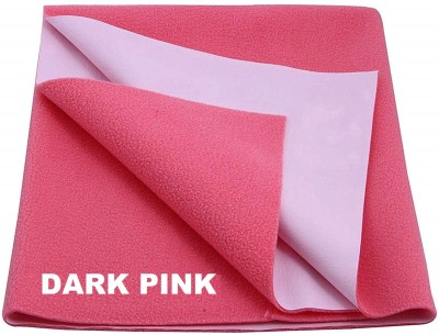 Keviv Cotton Baby Bed Protecting Mat(Dark Pink, Medium)