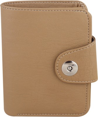 SKKFASHION Men Trendy Beige Artificial Leather Wrist Wallet(10 Card Slots)