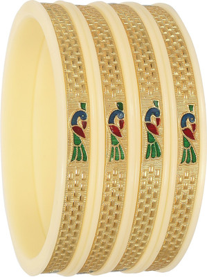 Barffy collections Plastic Gold-plated Bangle Set(Pack of 4)