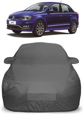 EMVAROC Car Cover For Volkswagen Ameo (With Mirror Pockets)(Grey)