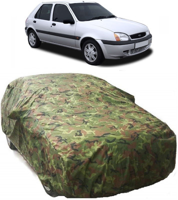 AutoKick Car Cover For Ford Fiesta Old (With Mirror Pockets)(Multicolor)