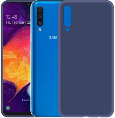 CASE CREATION Back Cover for Samsung Galaxy A50s (2019) Luxurious OG Series Slim Silicone Case(Blue, Shock Proof, Silicon, Pack of: 1)