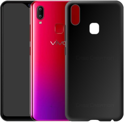 CASE CREATION Back Cover for Vivo Y91 2019 Luxurious OG Series Slim Silicone Case(Black, Grip Case, Pack of: 1)