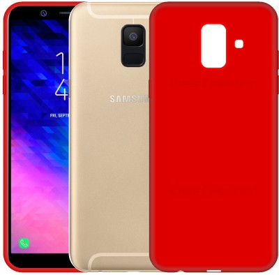 CASE CREATION Back Cover for Samsung A6 2019 Soft Back Case Fashion Velvet Cover(Red, Grip Case, Pack of: 1)