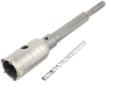 Digital Craft Metal 40 mm Air Conditioner Punch Reamer SDS Plus Shank Hole Saw Cutter Concrete Cement Stone Wall Hollow Drill Bit with Wrench