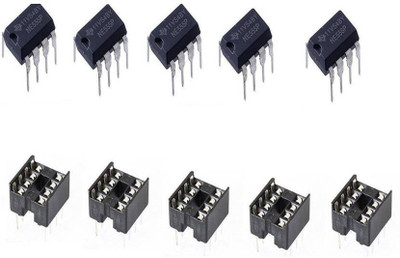 jivith Genuine NE555 TIMER IC (used for timer, pulse generation, and oscillation) 5Pcs pack Electronic Components Electronic Hobby Kit