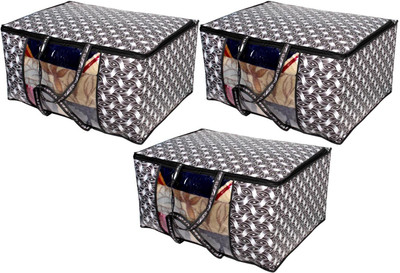 The Furnishing Tree Interlocked Ropes Pattern Blanket/Quilt Bag TFTBK52_S3Combo(Grey)
