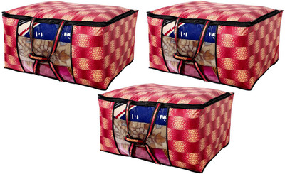 The Furnishing Tree Gingham Pattern Blanket/Quilt Bag TFTBK51_S3Combo(Red)
