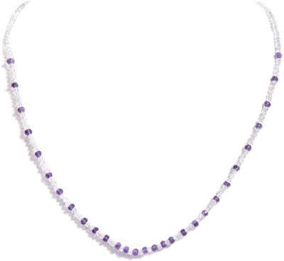 Gempro Amethyst Silver Plated Brass Necklace