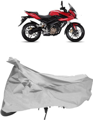 AutoKick Two Wheeler Cover for Bajaj(Pulsar AS 150, Silver)