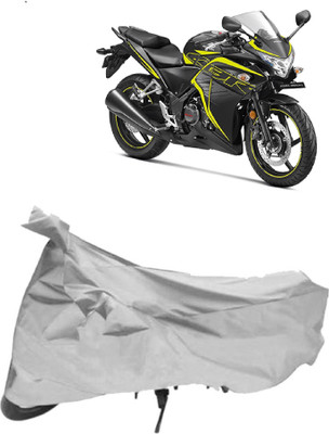 AutoKick Two Wheeler Cover for Honda(CBR 250R, Silver)