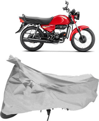 AutoKick Two Wheeler Cover for Hero(CD deluxe, Silver)