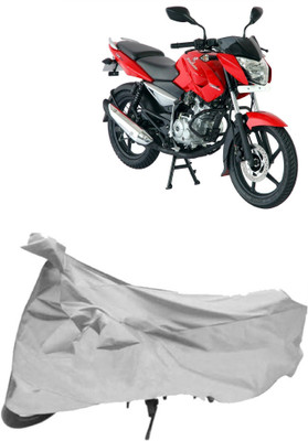 AutoKick Two Wheeler Cover for Bajaj(Pulsar 135 LS DTS-i, Silver)