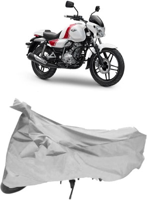 AutoKick Two Wheeler Cover for Bajaj(V 150, Silver)