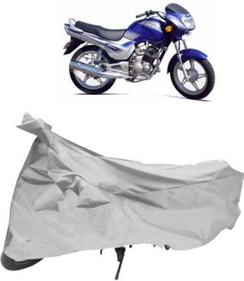 AutoKick Two Wheeler Cover for TVS(Victor GLX, Silver)