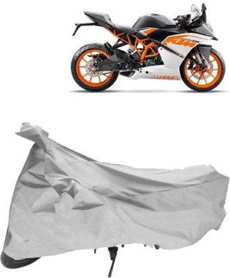 AutoKick Two Wheeler Cover for KTM(RC 200, Silver)