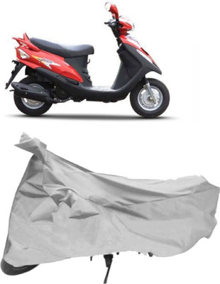 AutoKick Two Wheeler Cover for Mahindra(Flyte, Silver)